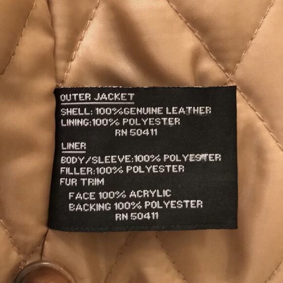 Donatella Sport Womens Tan 3 In 1 Suede Faux Fur Trim Penny Lane Coat SMALL - Picture 11 of 11